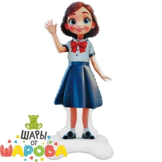 Ученица напольная фигура на подставке, высота 1,5м — 1 сентября, школа, воздушные шары